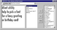 Font viewer utility screenshot